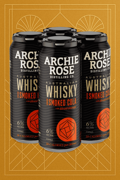 Archie Rose - Double Malt Whisky with Smoked Cola &amp; Blood Orange Cans 330mL