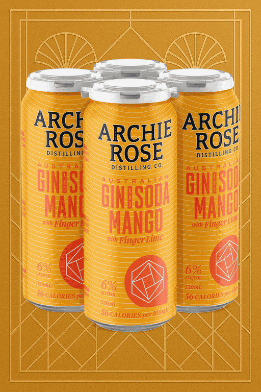 Archie Rose - Straight Dry Gin &amp; Mango With Native Finger Lime Cans 330mL