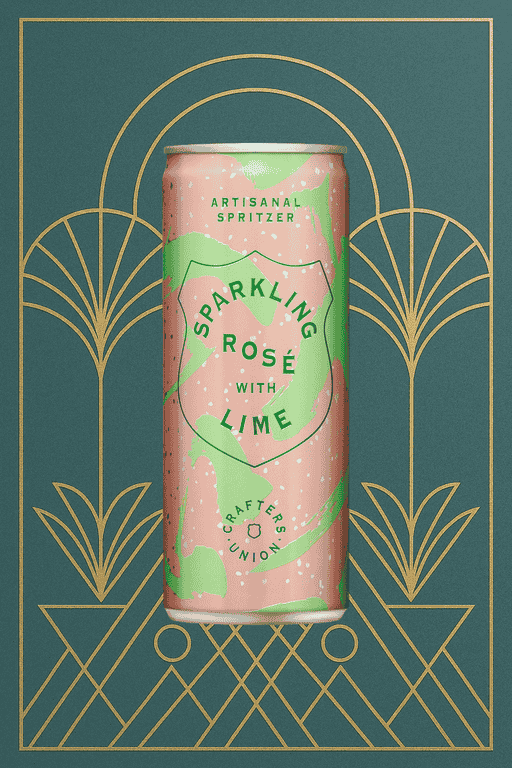 Crafters Union - Spritzers Sparkling Rosé and Lime 250mL