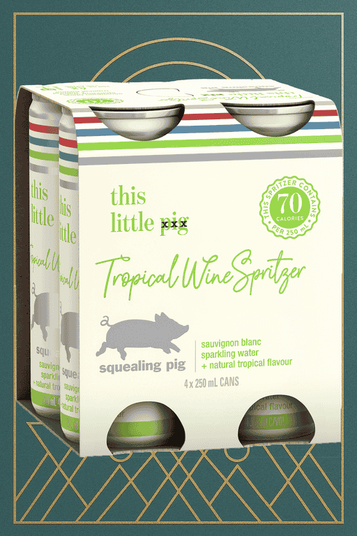 Squealing Pig - Tropical Sauvignon Blanc Spritzer Cans 250mL